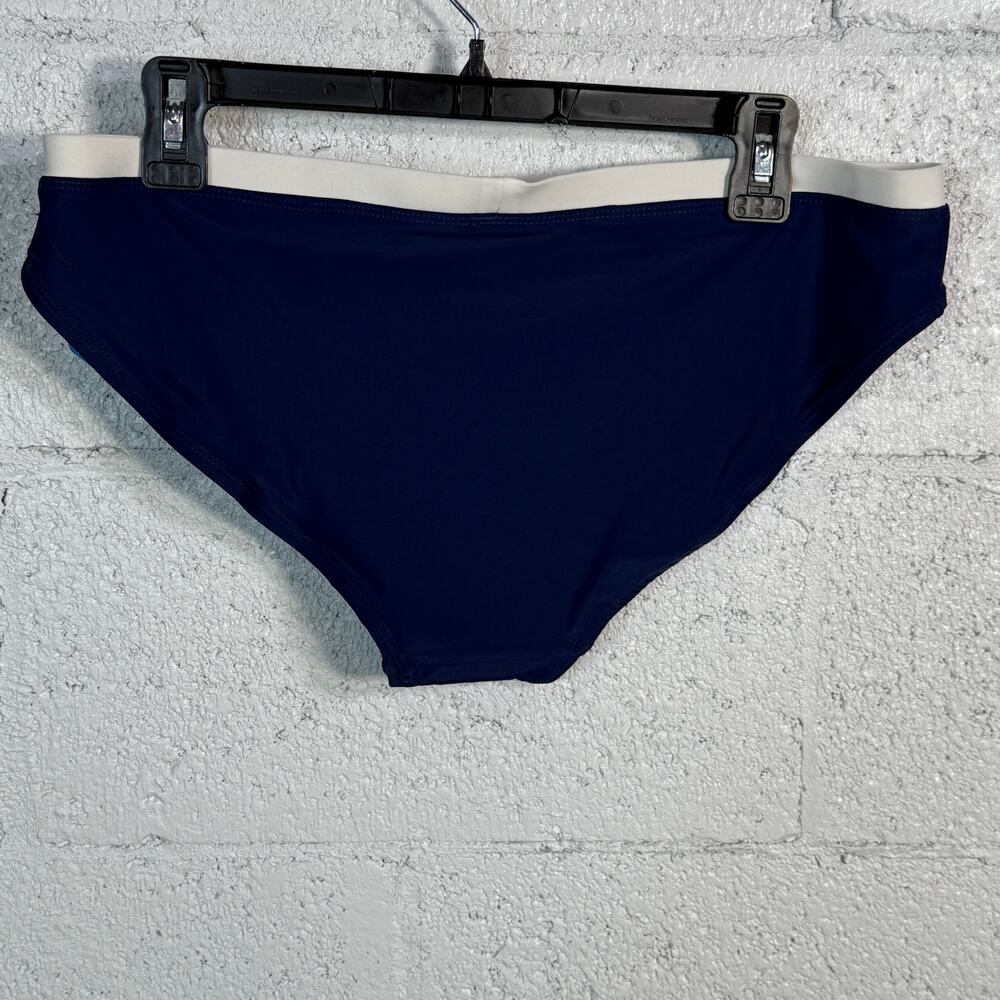 Free Country Bikini Bottoms for Ladies - Navy/White - L